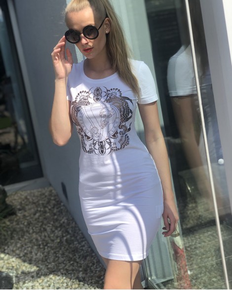 Šaty dámské Versace Jeans bílé